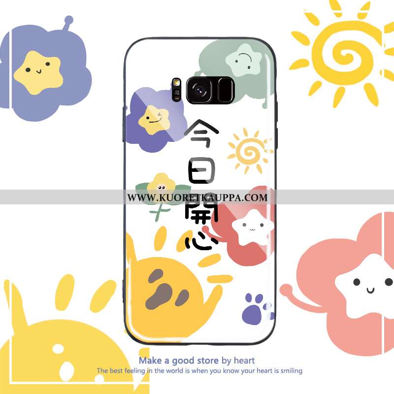 Kuori Samsung Galaxy S8, Kuoret Samsung Galaxy S8, Kotelo Samsung Galaxy S8 Silikoni Lasi Tähti Säte