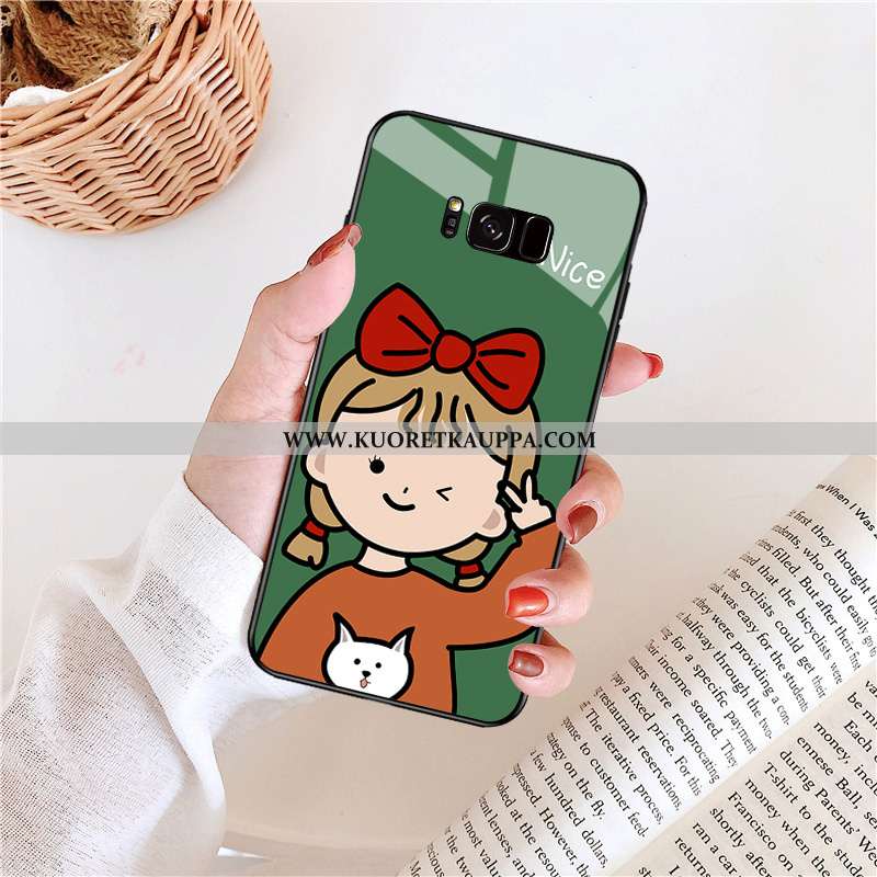 Kuori Samsung Galaxy S8, Kuoret Samsung Galaxy S8, Kotelo Samsung Galaxy S8 Silikoni Lasi Tähti Säte