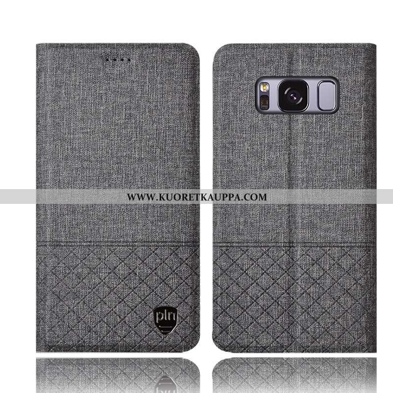 Kuori Samsung Galaxy S8+, Kuoret Samsung Galaxy S8+, Kotelo Samsung Galaxy S8+ Suojaus Pellava Puhel