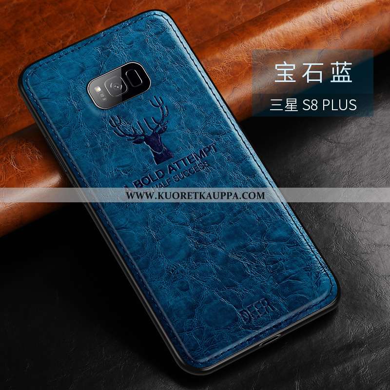 Kuori Samsung Galaxy S8+, Kuoret Samsung Galaxy S8+, Kotelo Samsung Galaxy S8+ Suojaus Tila Nahka Pe