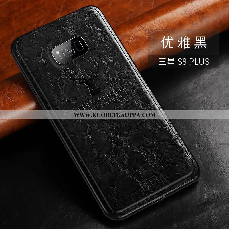 Kuori Samsung Galaxy S8+, Kuoret Samsung Galaxy S8+, Kotelo Samsung Galaxy S8+ Suojaus Tila Nahka Pe