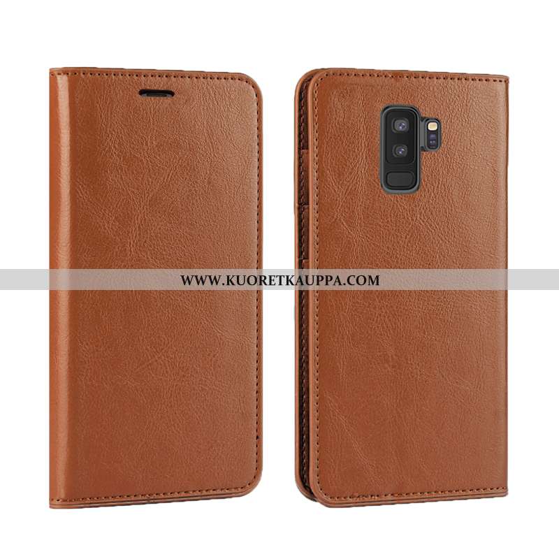 Kuori Samsung Galaxy S9+, Kuoret Samsung Galaxy S9+, Kotelo Samsung Galaxy S9+ Aito Nahka Nahka Simp