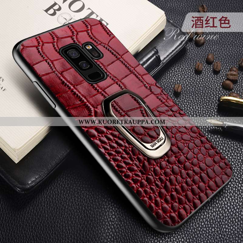 Kuori Samsung Galaxy S9+, Kuoret Samsung Galaxy S9+, Kotelo Samsung Galaxy S9+ Aito Nahka Suojaus Yl