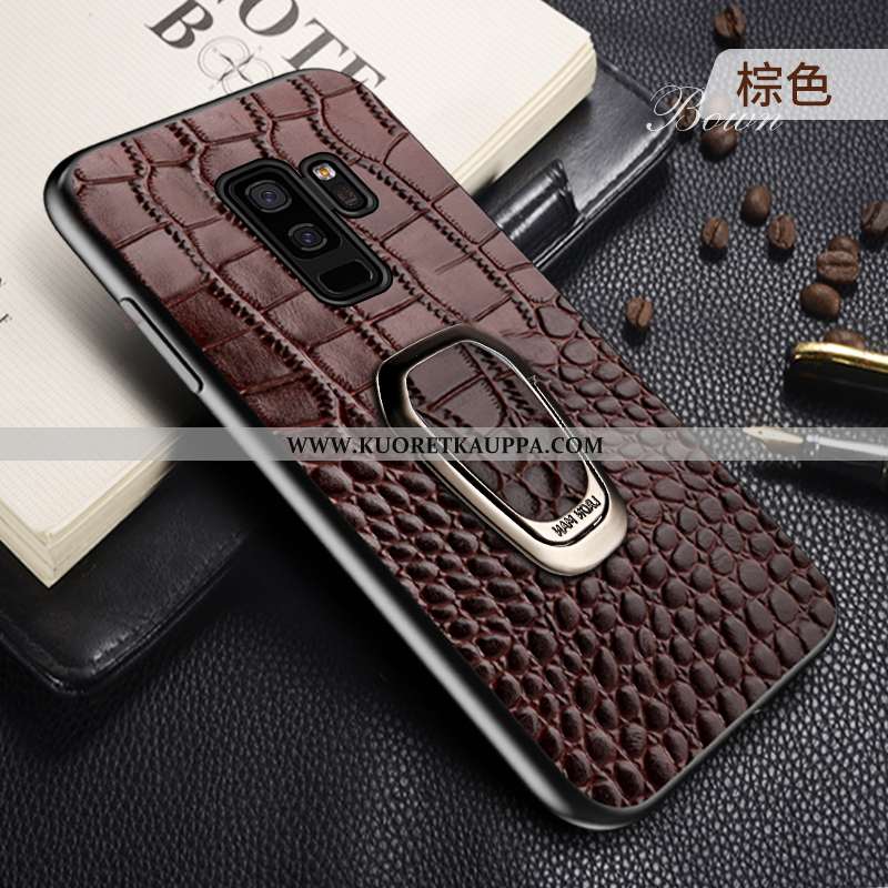 Kuori Samsung Galaxy S9+, Kuoret Samsung Galaxy S9+, Kotelo Samsung Galaxy S9+ Aito Nahka Suojaus Yl