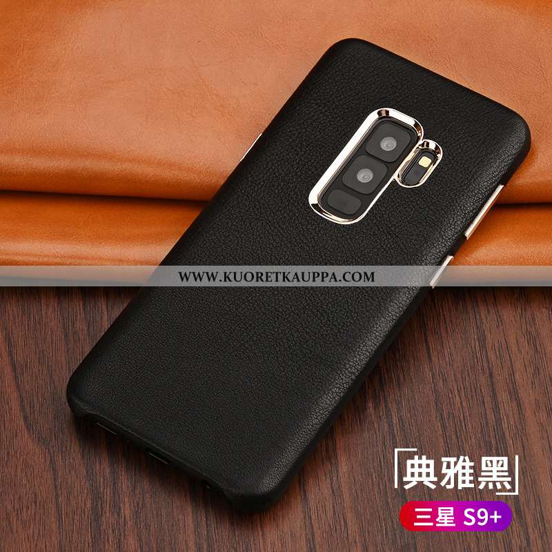 Kuori Samsung Galaxy S9+, Kuoret Samsung Galaxy S9+, Kotelo Samsung Galaxy S9+ Aito Nahka Suuntaus U