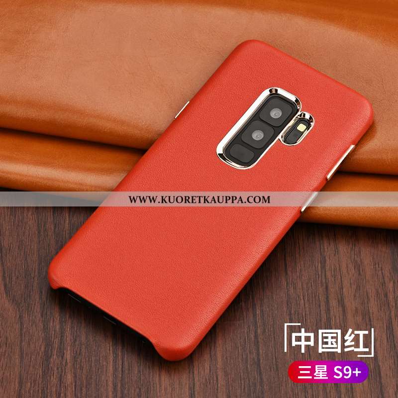 Kuori Samsung Galaxy S9+, Kuoret Samsung Galaxy S9+, Kotelo Samsung Galaxy S9+ Aito Nahka Suuntaus U