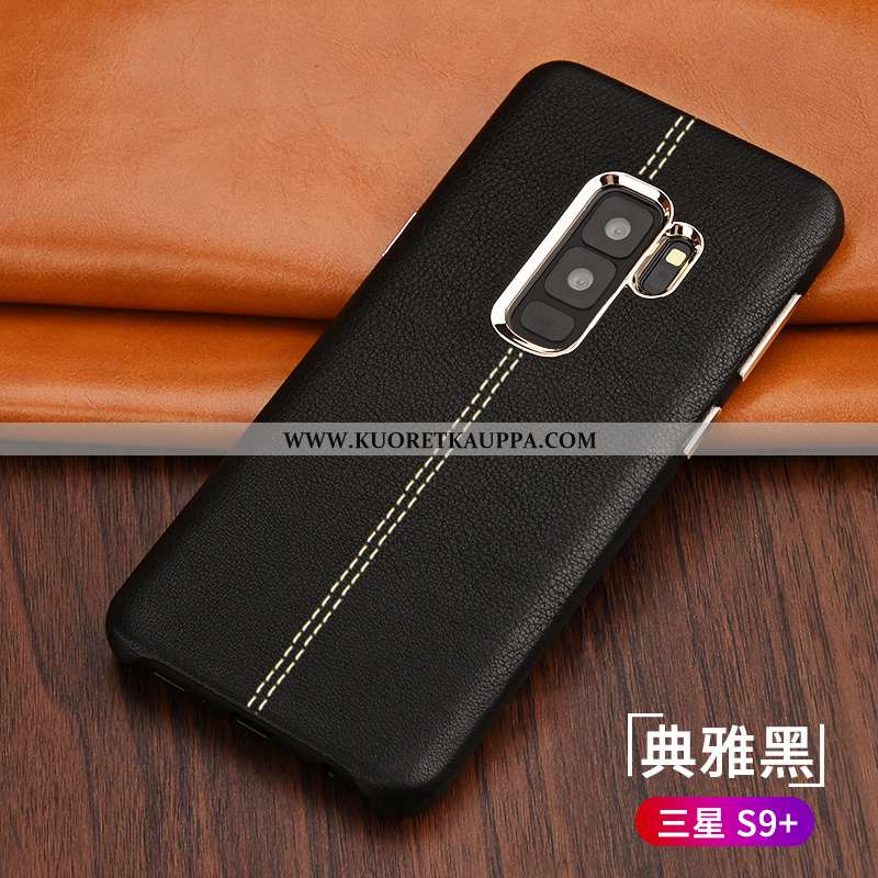 Kuori Samsung Galaxy S9+, Kuoret Samsung Galaxy S9+, Kotelo Samsung Galaxy S9+ Aito Nahka Suuntaus U