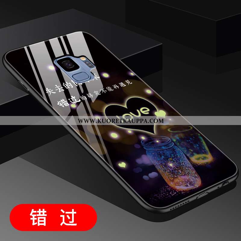 Kuori Samsung Galaxy S9, Kuoret Samsung Galaxy S9, Kotelo Samsung Galaxy S9 Luova Lasi Kulta Persoon