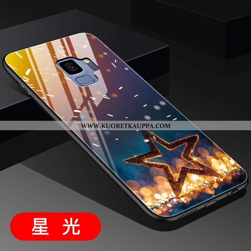 Kuori Samsung Galaxy S9, Kuoret Samsung Galaxy S9, Kotelo Samsung Galaxy S9 Luova Lasi Kulta Persoon