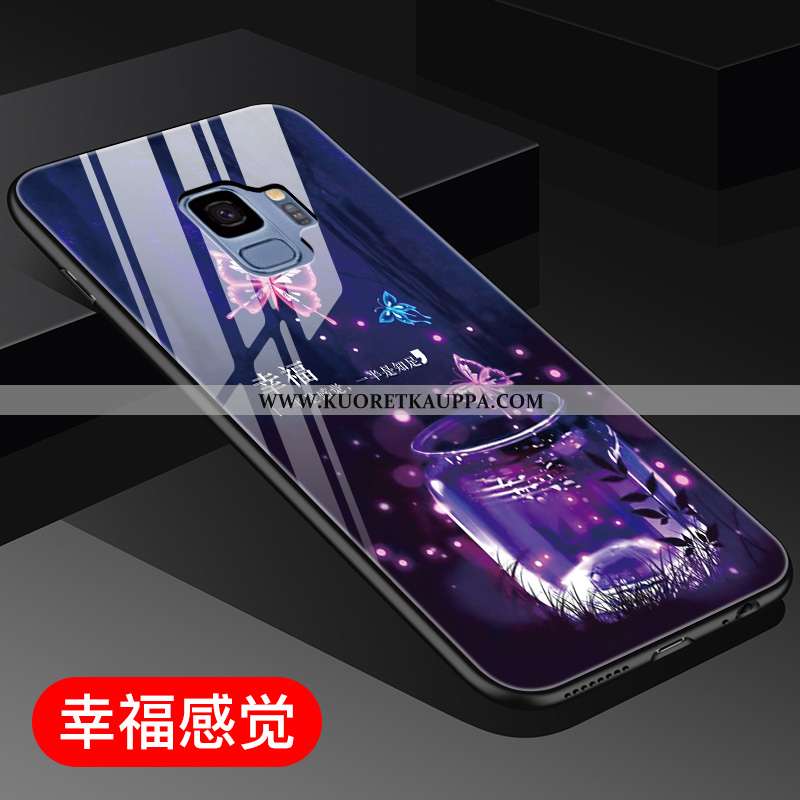 Kuori Samsung Galaxy S9, Kuoret Samsung Galaxy S9, Kotelo Samsung Galaxy S9 Luova Lasi Kulta Persoon