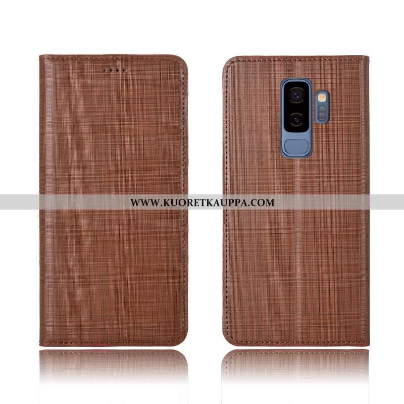 Kuori Samsung Galaxy S9+, Kuoret Samsung Galaxy S9+, Kotelo Samsung Galaxy S9+ Nahkakuori Aito Nahka