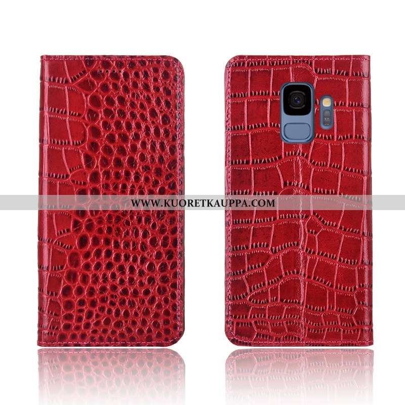 Kuori Samsung Galaxy S9, Kuoret Samsung Galaxy S9, Kotelo Samsung Galaxy S9 Nahkakuori Aito Nahka Su
