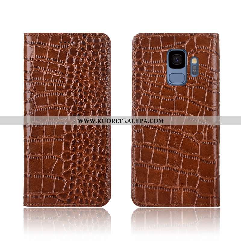 Kuori Samsung Galaxy S9, Kuoret Samsung Galaxy S9, Kotelo Samsung Galaxy S9 Nahkakuori Aito Nahka Su