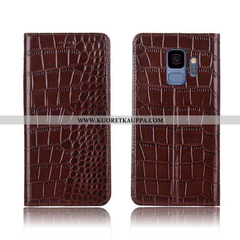 Kuori Samsung Galaxy S9, Kuoret Samsung Galaxy S9, Kotelo Samsung Galaxy S9 Nahkakuori Aito Nahka Su