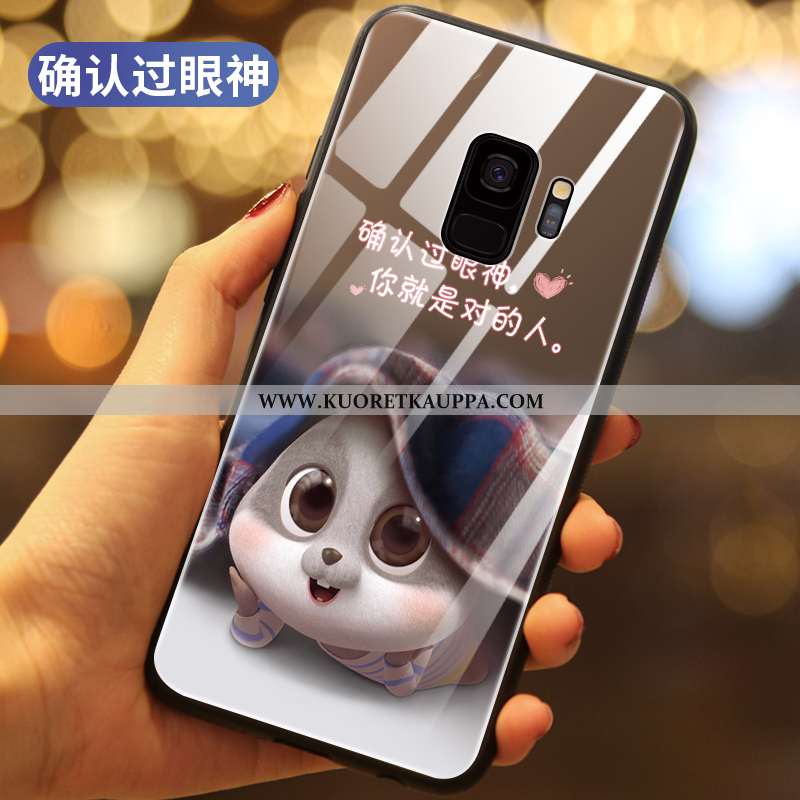 Kuori Samsung Galaxy S9, Kuoret Samsung Galaxy S9, Kotelo Samsung Galaxy S9 Sarjakuva Suojaus Musta 