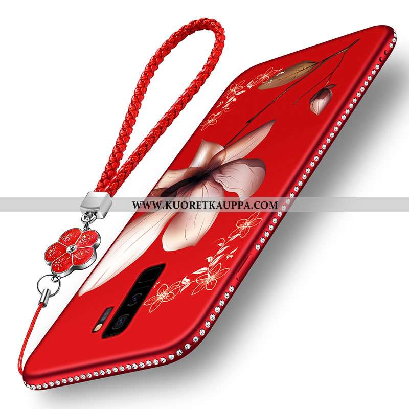 Kuori Samsung Galaxy S9+, Kuoret Samsung Galaxy S9+, Kotelo Samsung Galaxy S9+ Silikoni Suojaus Puna