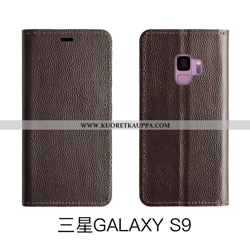 Kuori Samsung Galaxy S9, Kuoret Samsung Galaxy S9, Kotelo Samsung Galaxy S9 Suojaus Nahkakuori Aito 