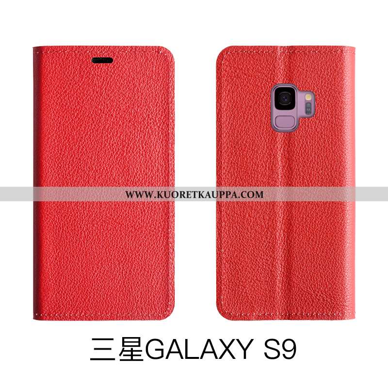 Kuori Samsung Galaxy S9, Kuoret Samsung Galaxy S9, Kotelo Samsung Galaxy S9 Suojaus Nahkakuori Aito 