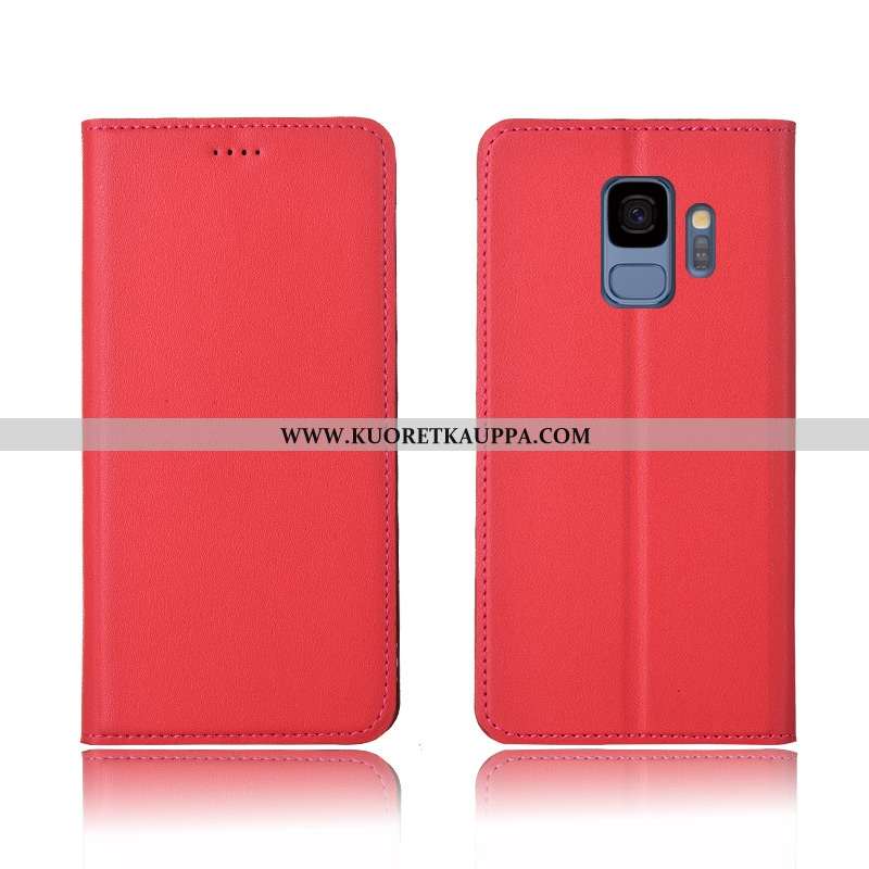 Kuori Samsung Galaxy S9, Kuoret Samsung Galaxy S9, Kotelo Samsung Galaxy S9 Suojaus Nahkakuori Murtu