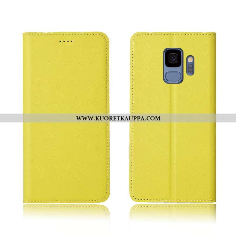 Kuori Samsung Galaxy S9, Kuoret Samsung Galaxy S9, Kotelo Samsung Galaxy S9 Suojaus Nahkakuori Murtu