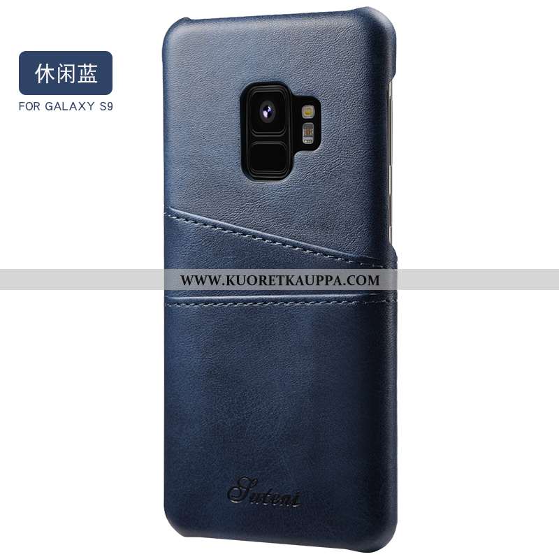 Kuori Samsung Galaxy S9, Kuoret Samsung Galaxy S9, Kotelo Samsung Galaxy S9 Suojaus Nahkakuori Pehme