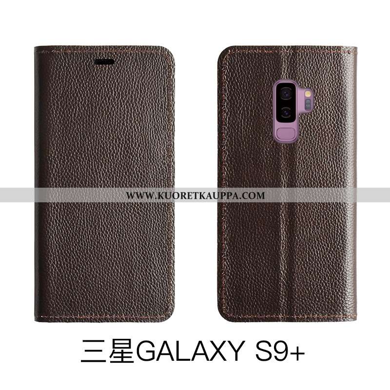 Kuori Samsung Galaxy S9+, Kuoret Samsung Galaxy S9+, Kotelo Samsung Galaxy S9+ Suojaus Nahkakuori Pu