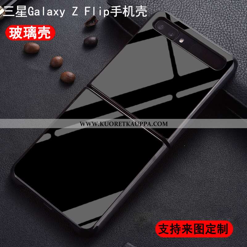 Kuori Samsung Z Flip, Kuoret Samsung Z Flip, Kotelo Samsung Z Flip Lasi Tila Muokata Suojaus Sarjaku