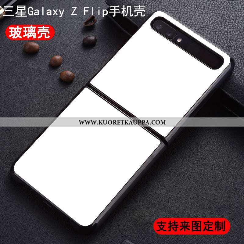 Kuori Samsung Z Flip, Kuoret Samsung Z Flip, Kotelo Samsung Z Flip Lasi Tila Muokata Suojaus Sarjaku