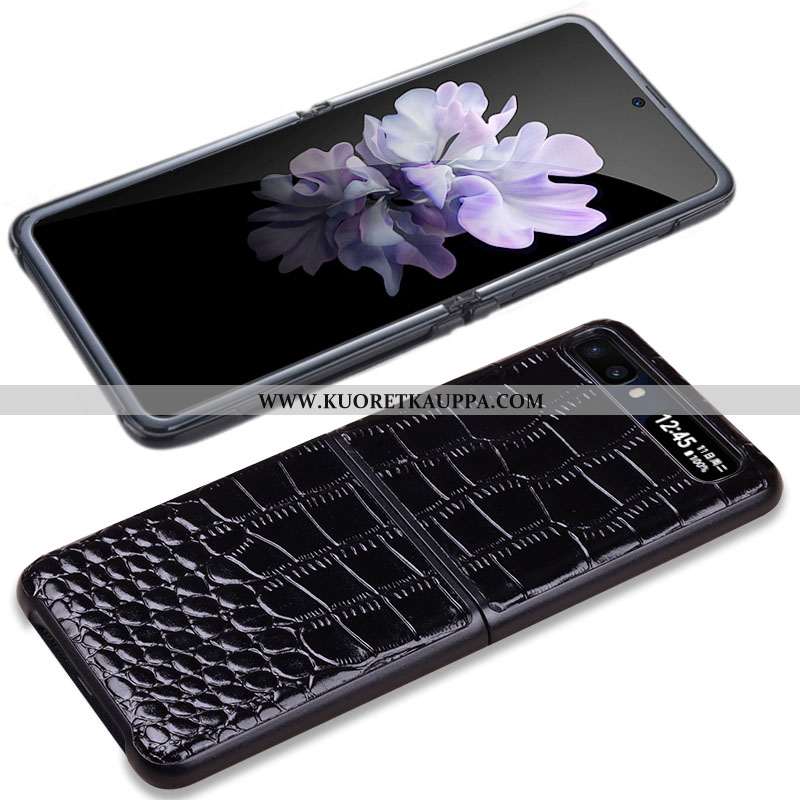 Kuori Samsung Z Flip, Kuoret Samsung Z Flip, Kotelo Samsung Z Flip Nahkakuori Salkku Puhelimen Tähti
