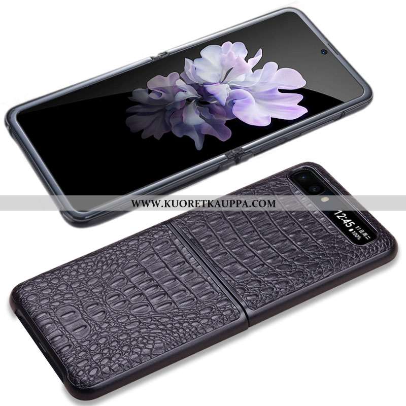 Kuori Samsung Z Flip, Kuoret Samsung Z Flip, Kotelo Samsung Z Flip Nahkakuori Salkku Puhelimen Tähti