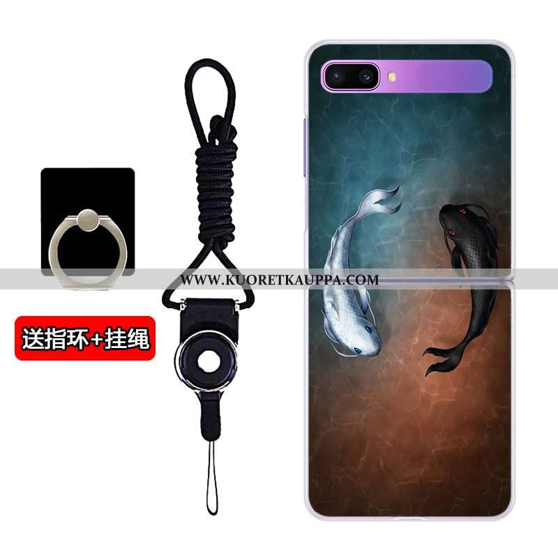 Kuori Samsung Z Flip, Kuoret Samsung Z Flip, Kotelo Samsung Z Flip Sarjakuva Läpinäkyvä Tähti Puheli