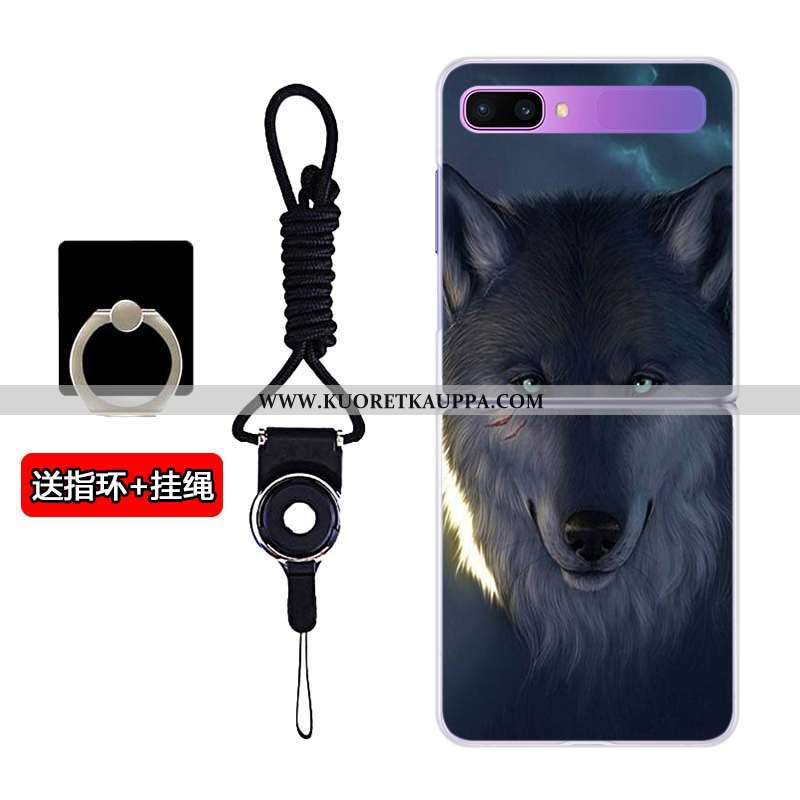 Kuori Samsung Z Flip, Kuoret Samsung Z Flip, Kotelo Samsung Z Flip Sarjakuva Läpinäkyvä Tähti Puheli