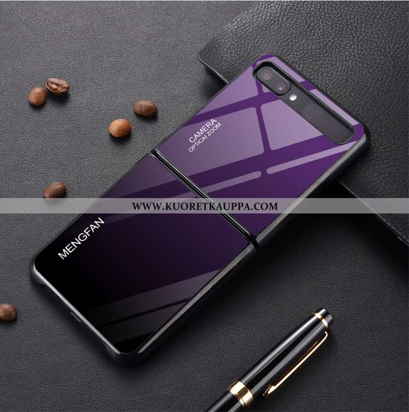 Kuori Samsung Z Flip, Kuoret Samsung Z Flip, Kotelo Samsung Z Flip Suojaus Lasi Kaltevuus Yksinkerta