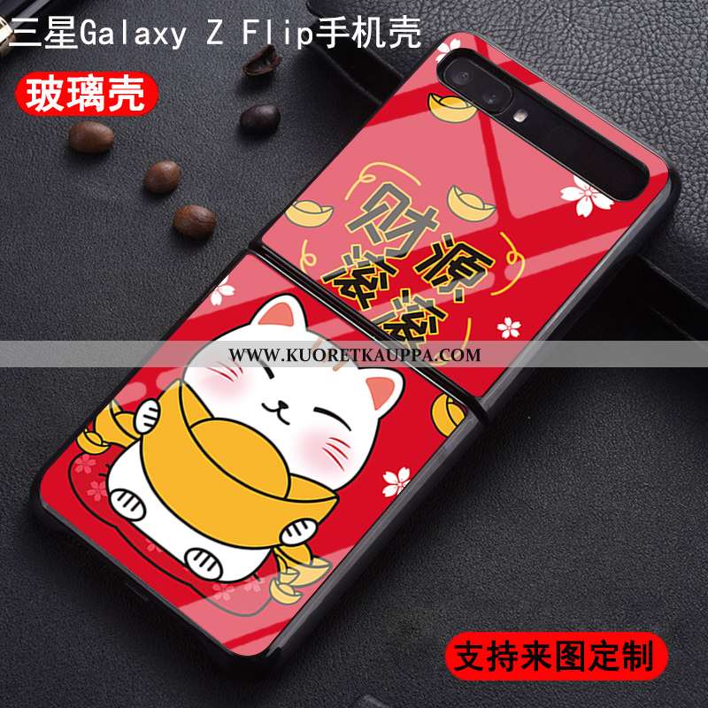 Kuori Samsung Z Flip, Kuoret Samsung Z Flip, Kotelo Samsung Z Flip Suojaus Lasi Muokata Pehmeä Neste