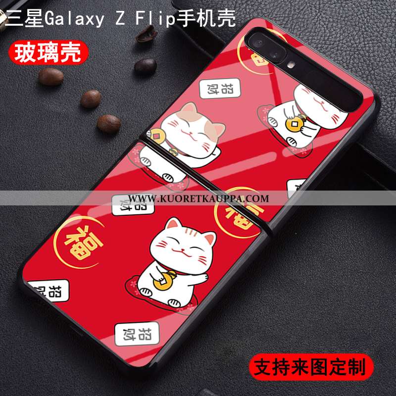 Kuori Samsung Z Flip, Kuoret Samsung Z Flip, Kotelo Samsung Z Flip Suojaus Lasi Muokata Pehmeä Neste