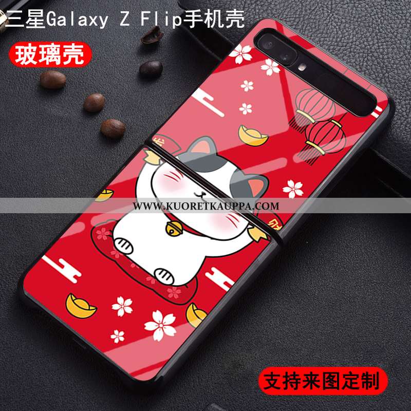 Kuori Samsung Z Flip, Kuoret Samsung Z Flip, Kotelo Samsung Z Flip Suojaus Lasi Muokata Pehmeä Neste