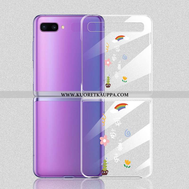 Kuori Samsung Z Flip, Kuoret Samsung Z Flip, Kotelo Samsung Z Flip Suojaus Valo Valo Valkoinen