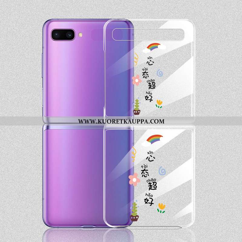 Kuori Samsung Z Flip, Kuoret Samsung Z Flip, Kotelo Samsung Z Flip Suojaus Valo Valo Valkoinen