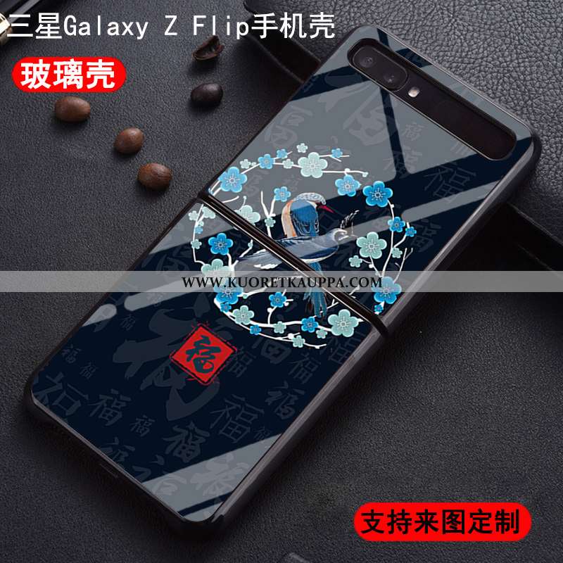 Kuori Samsung Z Flip, Kuoret Samsung Z Flip, Kotelo Samsung Z Flip Suuntaus Suojaus Valkoinen Persoo