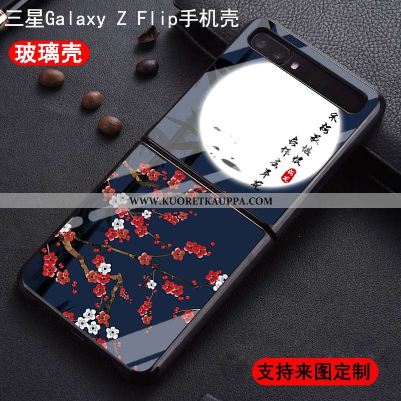 Kuori Samsung Z Flip, Kuoret Samsung Z Flip, Kotelo Samsung Z Flip Suuntaus Suojaus Valkoinen Persoo