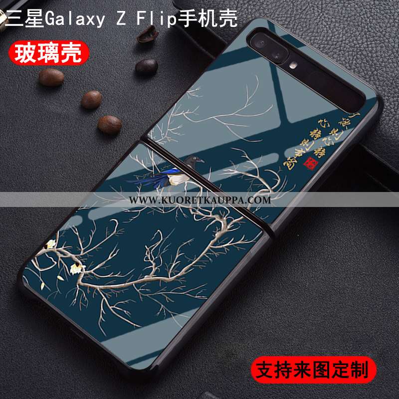 Kuori Samsung Z Flip, Kuoret Samsung Z Flip, Kotelo Samsung Z Flip Suuntaus Suojaus Valkoinen Persoo