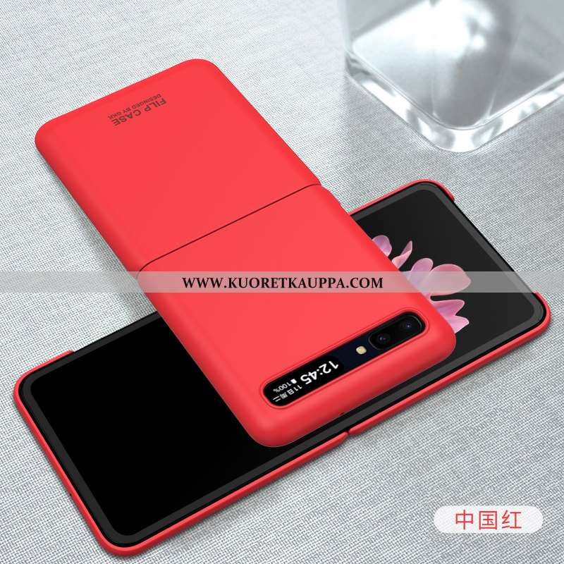 Kuori Samsung Z Flip, Kuoret Samsung Z Flip, Kotelo Samsung Z Flip Suuntaus Ultra Murtumaton Net Red