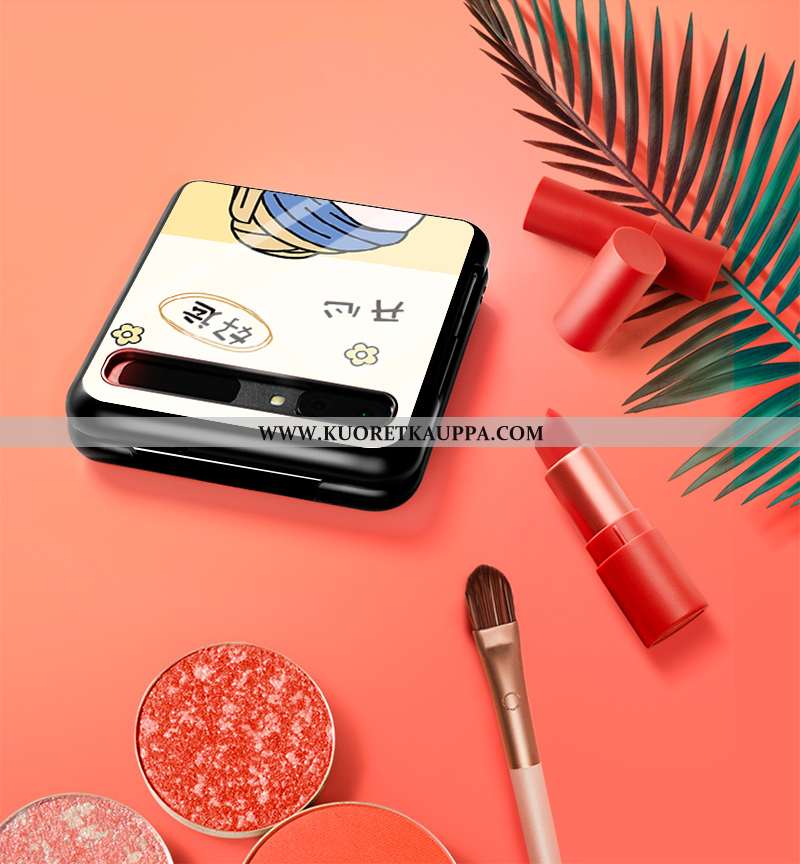 Kuori Samsung Z Flip, Kuoret Samsung Z Flip, Kotelo Samsung Z Flip Tila Pesty Suede Lasi Muokata Täh