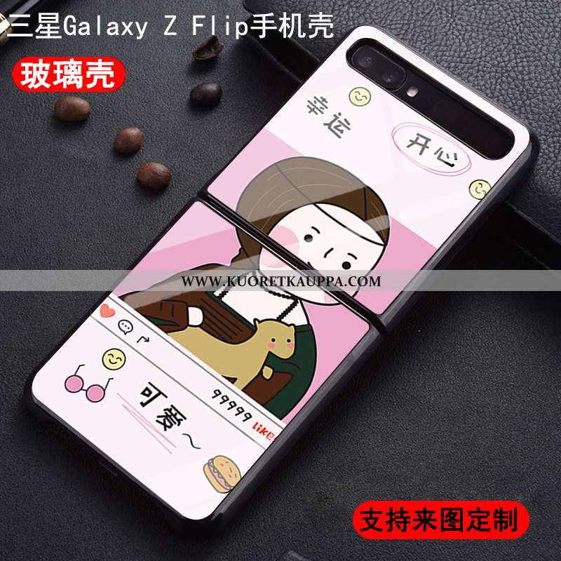 Kuori Samsung Z Flip, Kuoret Samsung Z Flip, Kotelo Samsung Z Flip Tila Pesty Suede Lasi Muokata Täh