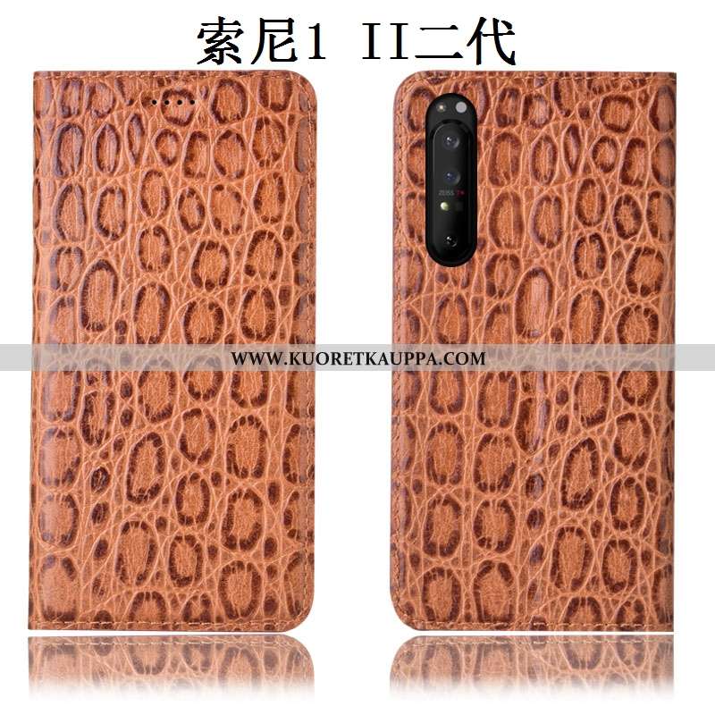 Kuori Sony Xperia 1 Ii, Kuoret Sony Xperia 1 Ii, Kotelo Sony Xperia 1 Ii Aito Nahka Kukkakuvio Puhel