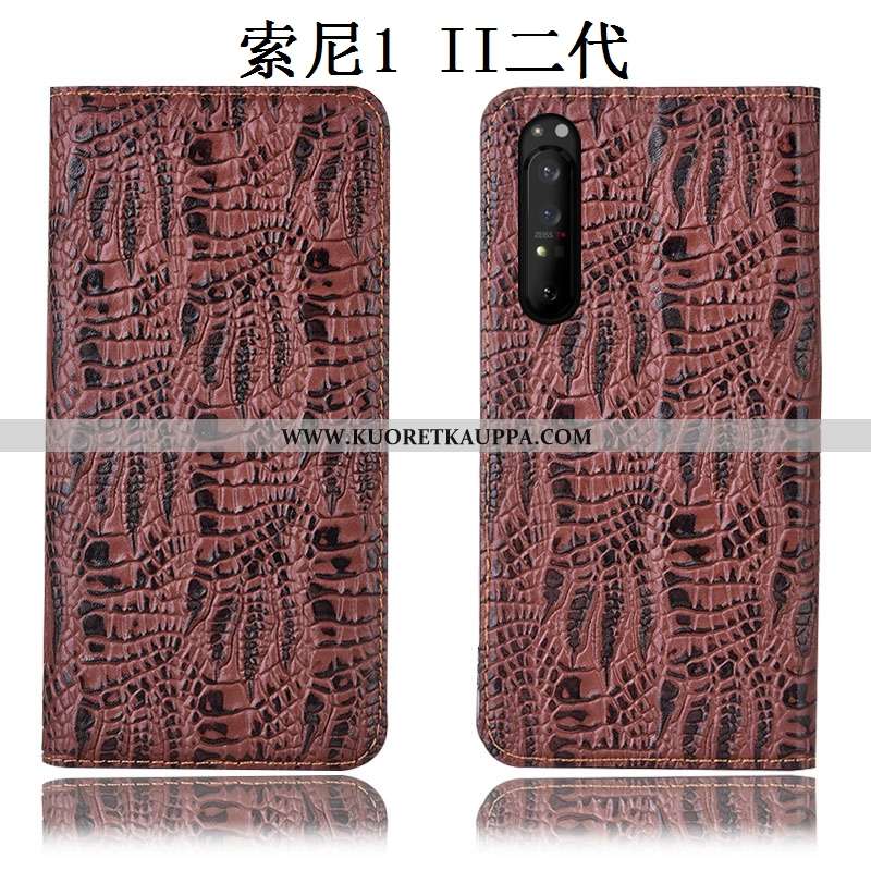 Kuori Sony Xperia 1 Ii, Kuoret Sony Xperia 1 Ii, Kotelo Sony Xperia 1 Ii Aito Nahka Suojaus Murtumat