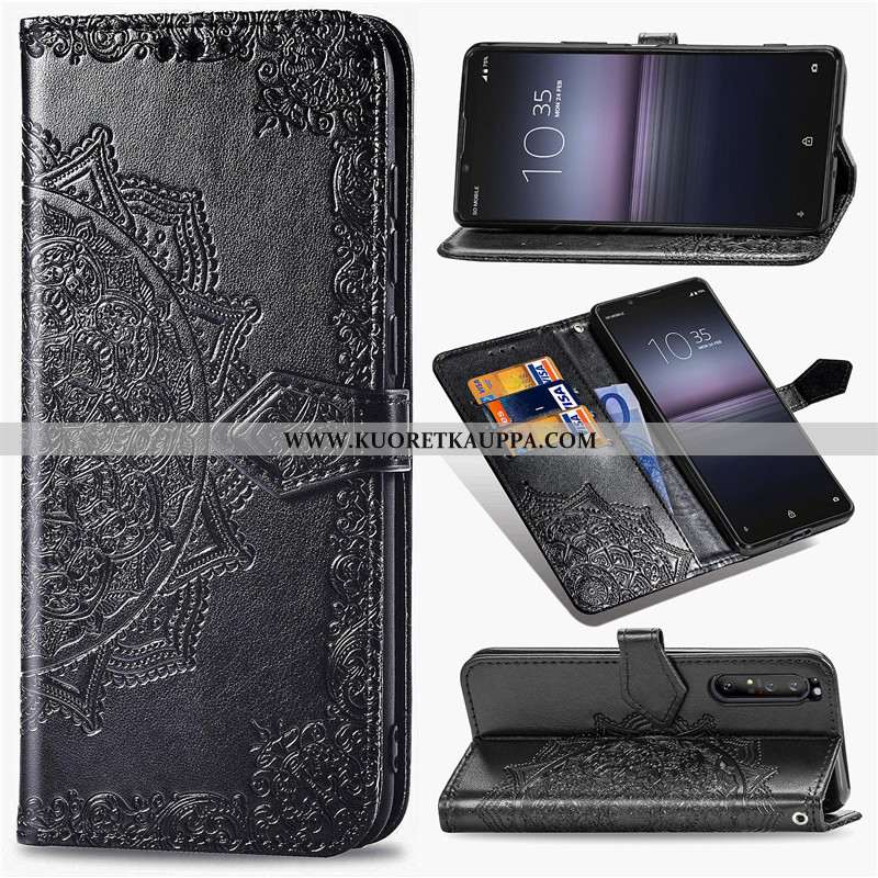 Kuori Sony Xperia 1 Ii, Kuoret Sony Xperia 1 Ii, Kotelo Sony Xperia 1 Ii Nahka Suojaus Kohokuviointi