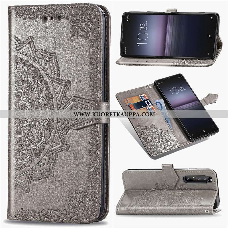 Kuori Sony Xperia 1 Ii, Kuoret Sony Xperia 1 Ii, Kotelo Sony Xperia 1 Ii Nahka Suojaus Kohokuviointi