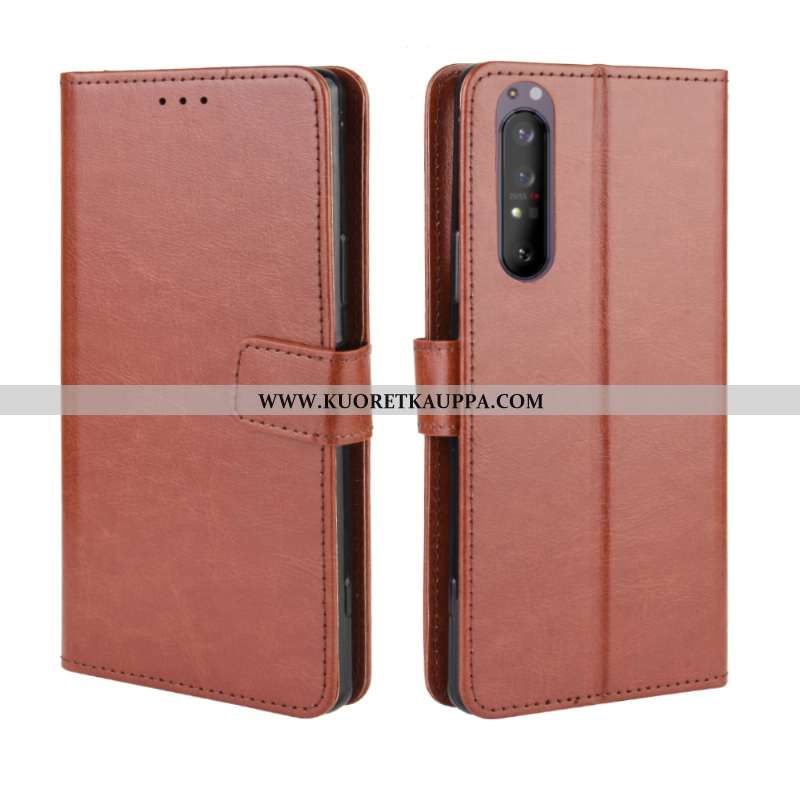 Kuori Sony Xperia 1 Ii, Kuoret Sony Xperia 1 Ii, Kotelo Sony Xperia 1 Ii Nahkakuori Kukkakuvio Suoja