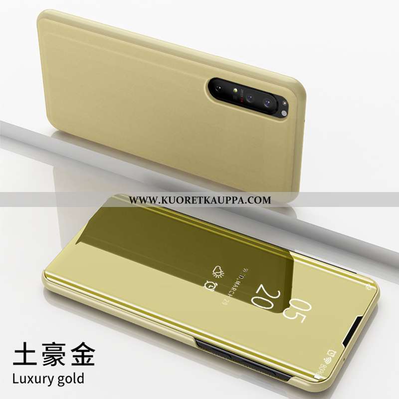 Kuori Sony Xperia 1 Ii, Kuoret Sony Xperia 1 Ii, Kotelo Sony Xperia 1 Ii Nahkakuori Suuntaus Musta M